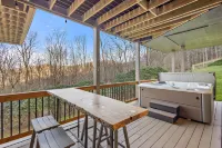 Expansive Deck and Hot Tub with Mountain Views - Stunning Retreat