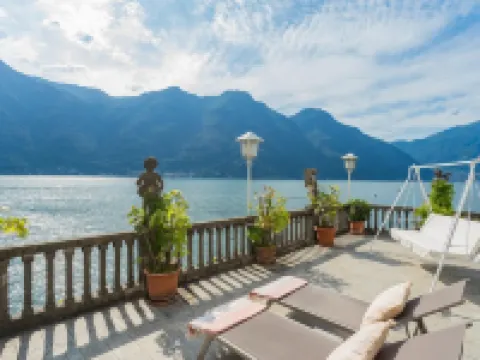 Terrace on Orrido di Nesso Waterfall by Rent All Como Hotels in Nesso