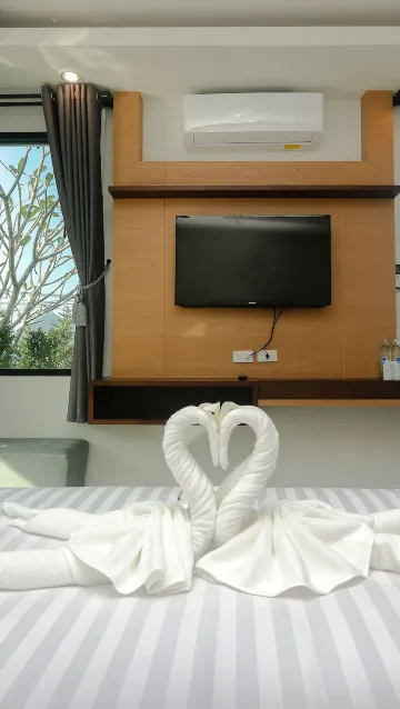วิลลาสองห้องนอนพร้อมวิวสวน