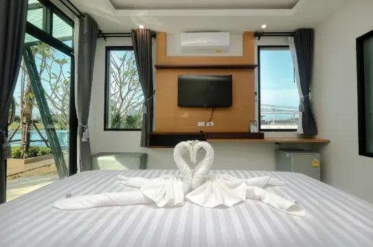 วิลลาสองห้องนอนพร้อมวิวสวน