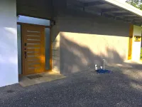 Ocean View from bedroom in this brand new modern home.  Centrally located.