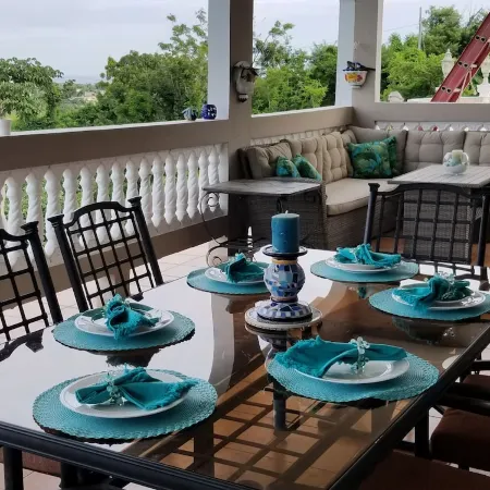 Mountaintop Villa with Spectacular Sunset View of Caribbean
