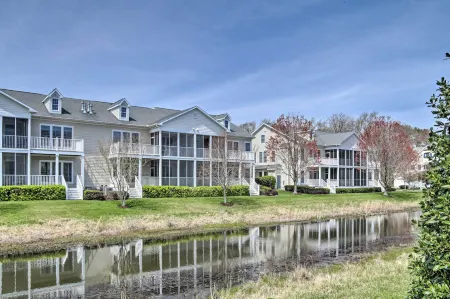 Sunny Escape with Porches - 4 Mi to Bethany Beach!