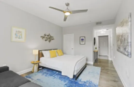 Chic 2BR Apt, Steps from N Main St, Balcony View