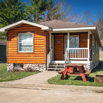 The Bear Cabin at the Riviera Resort in Neillsville, Wisconsin!