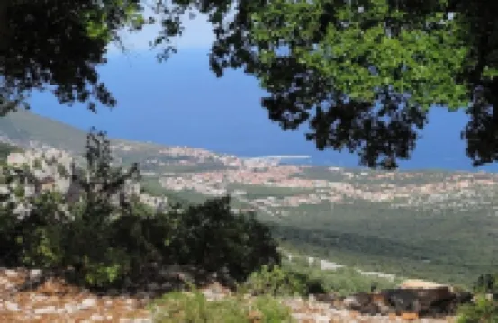 An Oasis of Relaxation, in a Dreamy Sea. Beautiful View of the Sea Mountain and Village