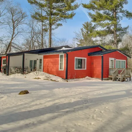 Group Friendly! Riverfront Waupaca Retreat w/ Yard