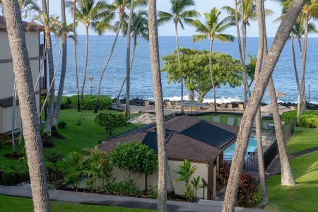 Kona Isle B34 - Ocean View, Top Floor with Full AC. Peaceful Oceanfront Complex.