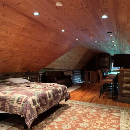 Lakefront Log Cabin on Beautiful Kerr Lake in downtown Clarksville VA