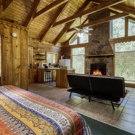 Serenity, cozy studio cabin nestled in the breathtaking Smoky Mountains.