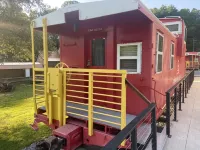 The C&O Caboose at Cantrell Station, Minutes to Fayetteville!