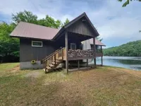 Beautiful house on the lake with a boat launch.