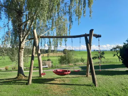 Vacation apartment on a farm in the beautiful Allgäu with sunbathing lawn and fireplace