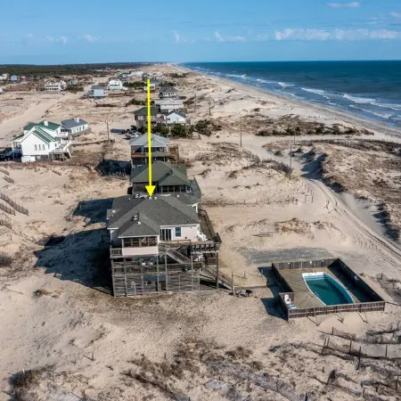 Salted Dunes OBX,  Beach front, Wild Horses, Pool, Hot Tub, 4x4 Beach, 7 Bedroom