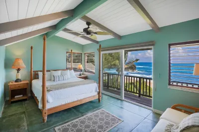 Gorgeous oceanfront house with free WiFi, stellar ocean views & beach access Hotels near Kauai