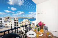 Seashells Apartments with Terrace, Just Off the Seafront in Bugibba - by Getawaysmalta - Sea View