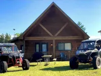 Cabin- no cleaning fees: Cranberry Fest, waterparks, trail riding for utv/atv