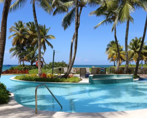 Beautiful Beachfront Villa at the Wyndham Grand R Mar Rainforest Beach Resort Hotels in Mameyes II