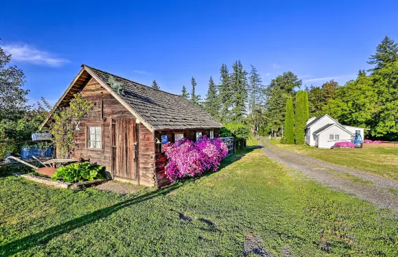 私人20英畝農場上的Ferndale小屋！