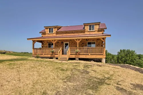 Cabin on 35-Acre Farm in Blanchardville w/ Trails!