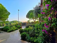 Suite with private outdoor space and garden view