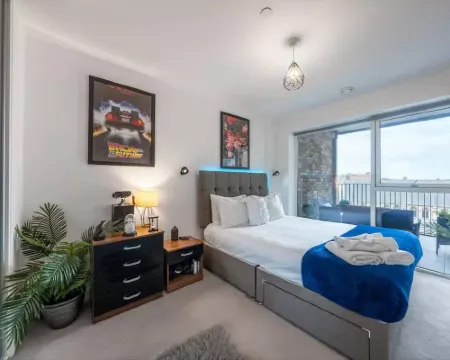 モダン 1ベッド アパートメント イン ハロウ ニア ヒースロー エアポート & ウェンブリー ハーロウのホテル