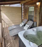 Linville River Log Cabins - Bergblick