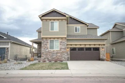 Mountain view w/master suite fireplace & game room