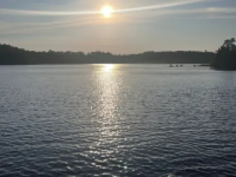Quiet cabin on Moose Lake in Hayward, Wisconsin. Hotels in Round Lake