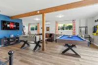 Oasis Pool • Private Resort • Guesthouse Game Room