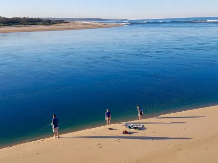 A delightful riverside house -comfortable and stylish - in Urunga