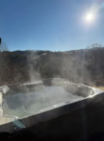 Pet Friendly NC Cabin with Beautiful Views and Hot Tub near West Jefferson.