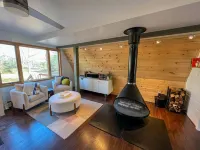 Modern A-Frame on fenced, wooded Lot. Pet friendly!