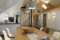 NEW attic apartment in a completely renovated, historic house -center-