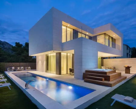 5-Star Villa Calma II with Heated Pool & Jacuzzi Oasis Hotels in Starigrad