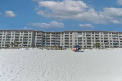 Oceanfront Poolside Condo-Ground floor-Private Patio-IP107-55 steps to the Beach Hotels near Eglin Matterhorn Beach Access Point