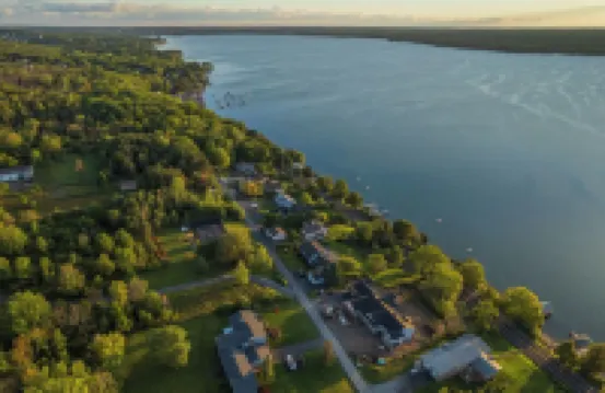 Spacious home with private lake front