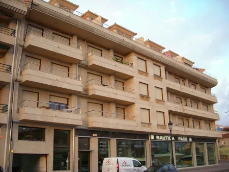 Housing with sea views.