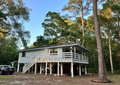 Blue Sky StiltsHouse in a Secluded Forest. Hotels near Silver Springs State Park Campground