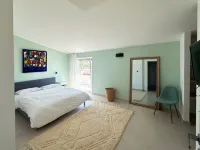 Modern villa with pool, sea and country views