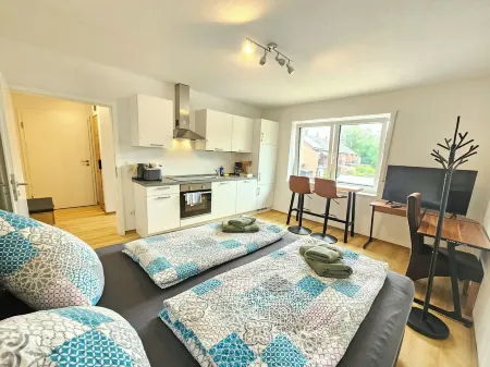 Studioapartmentmeppenküchebad