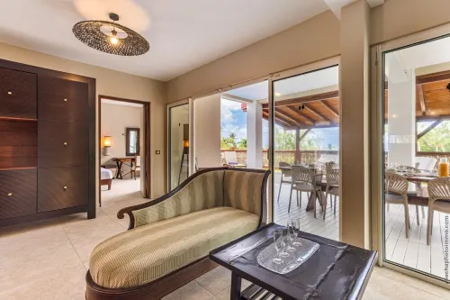 Villa Kyneos, prestigious villa on the beach at Cap Est Martinique