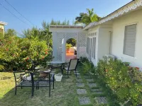 Beach villa staffed daily.