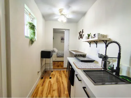 Tiny Attached Studio with Kitchenette