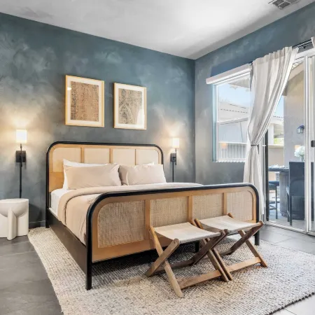 Designer Desert Oasis w/ Pool, Hot Tub, Outdoor Lounge the Riley by Avantstay