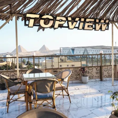 Topview Pyramids And Museum