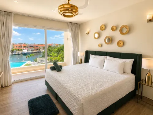 Marina view 3BR pool 7min walk to beach - balcón