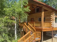 Riverfront, Authentic, Luxury Log Cabin-Bison