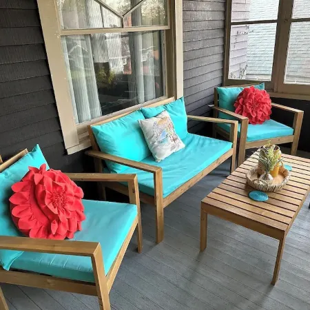 Bird's Eye View- Bungalow with Screened-in Porch and Fireplace