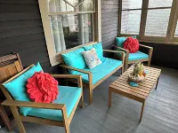 Bird's Eye View- Bungalow with Screened-in Porch and Fireplace